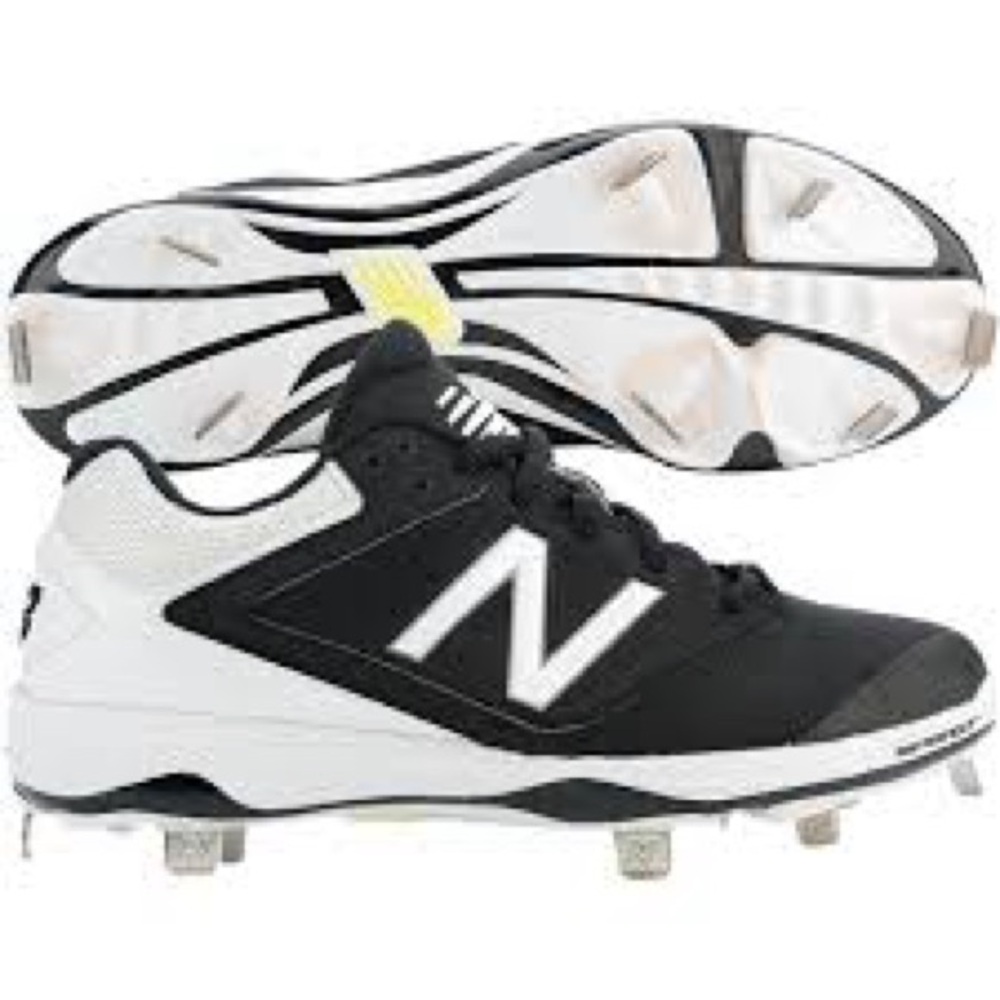 New Balance metal softball cleats women’s size 11 black white new with‎ tags